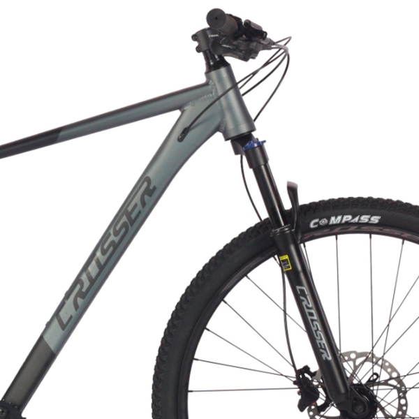 Bicicletă Crosser MT-041 29" 21" Black Gray Aluminiu / Pentru adulți photo 4