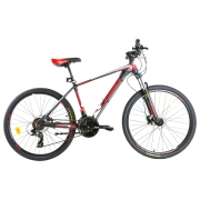 Bicicletă Crosser MT-036 26" 17" Black Red Aluminiu / Pentru adulți