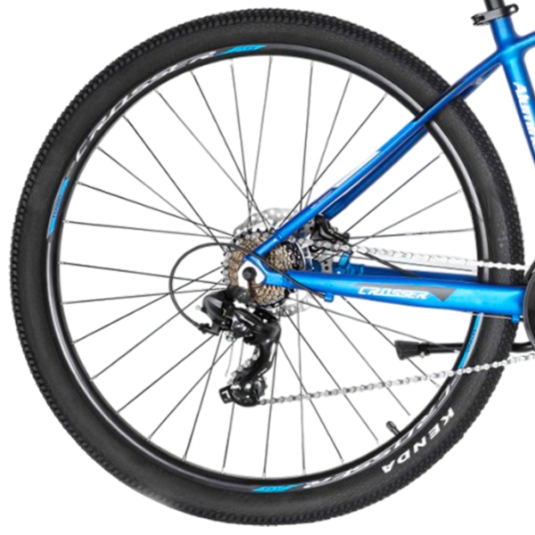 Bicicletă Crosser MT-036 29" 17" Black Blue Aluminiu / Pentru adulți photo 2
