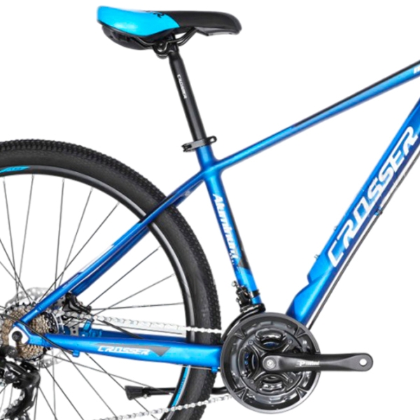 Bicicletă Crosser MT-036 29" 17" Black Blue Aluminiu / Pentru adulți photo 3