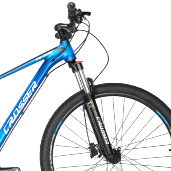 Bicicletă Crosser MT-036 29" 17" Black Blue Aluminiu / Pentru adulți photo 4
