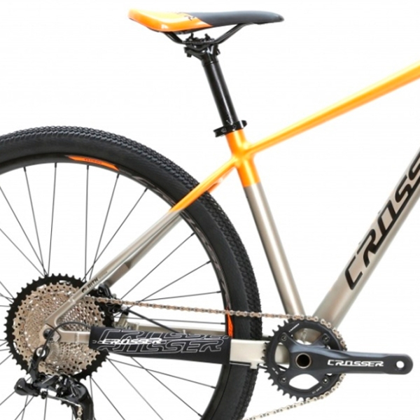 Bicicletă Crosser MT-036 29" 19" Black Orange Aluminiu / Pentru adulți photo 3