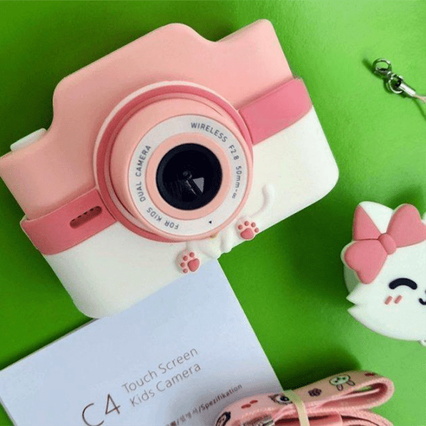 Cameră foto Orey Child Camera C4 Pink Pentru copii, 3+ photo 2