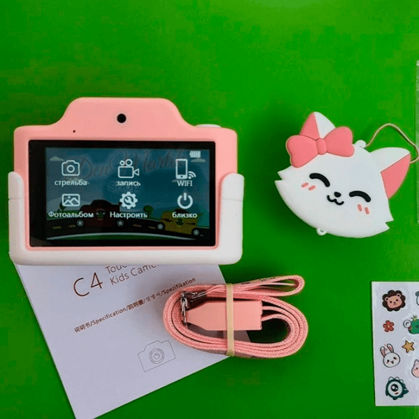 Cameră foto Orey Child Camera C4 Pink Pentru copii, 3+ photo 4