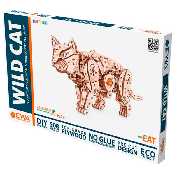 Пазл 3D Ewa Toys Wild Cat (4815123002604) Количество деталей: 508, Рекомендуемый возраст: 14+ photo 5