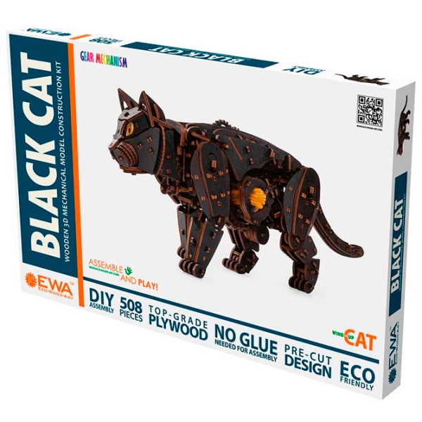 Пазл 3D Ewa Toys Black Cat (4815123002598) Количество деталей: 508, Рекомендуемый возраст: 14+ photo 3