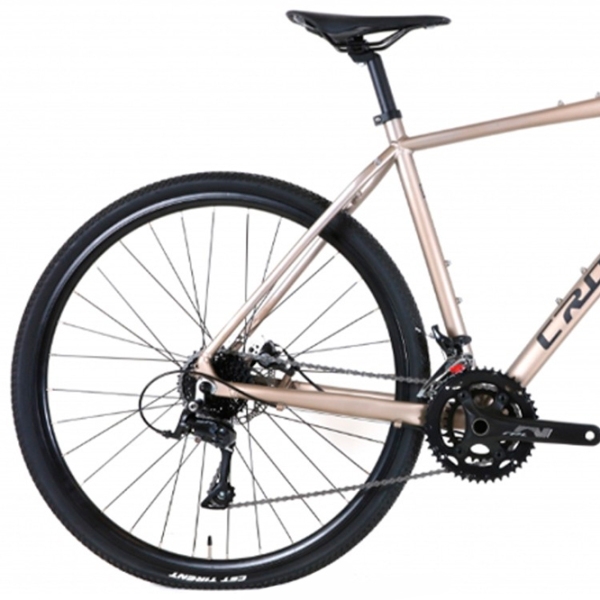 Bicicletă Crosser POINT 700C 28" 17" Beige Gray Aluminiu / Pentru adulți photo 2