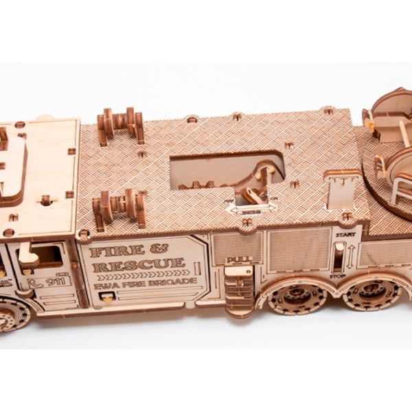 Пазл 3D Ewa Toys Fire Truck (4815123001409) Количество деталей: 439, Рекомендуемый возраст: 14+ photo 6