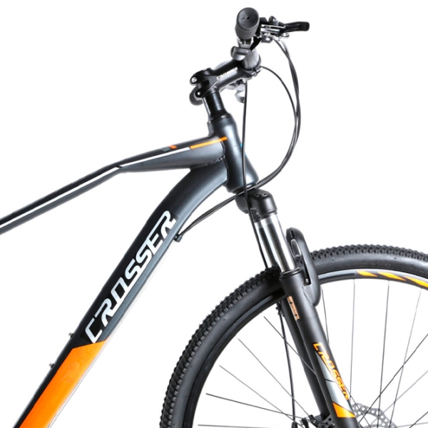 Bicicletă Crosser Gemini 29" 19" Black Orange Oțel / Pentru adulți photo 4