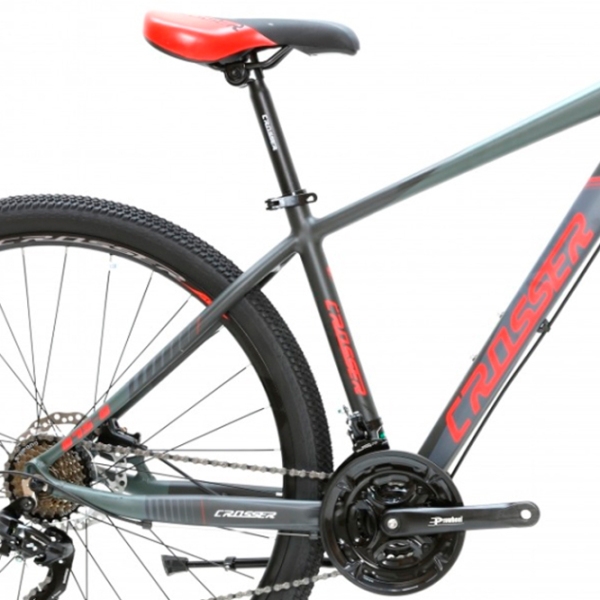 Bicicletă Crosser 075 29" 17" Black Red Aluminiu / Pentru adulți photo 3