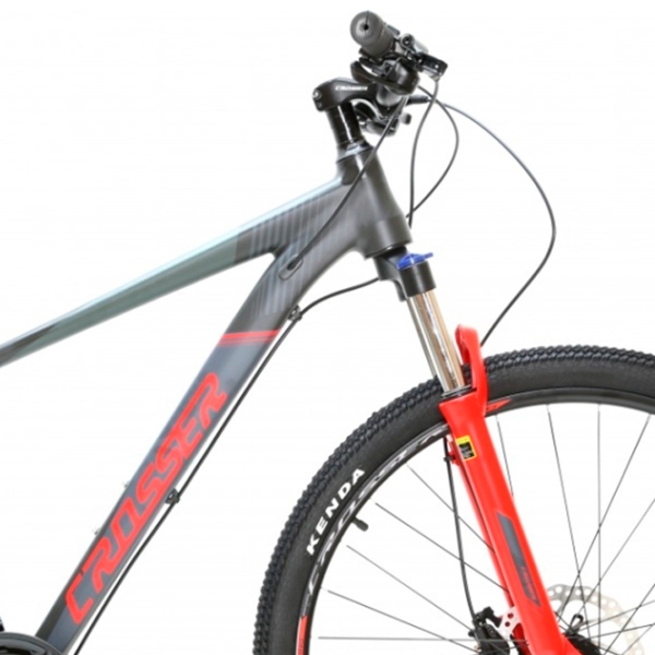 Bicicletă Crosser 075 29" 17" Black Red Aluminiu / Pentru adulți photo 4