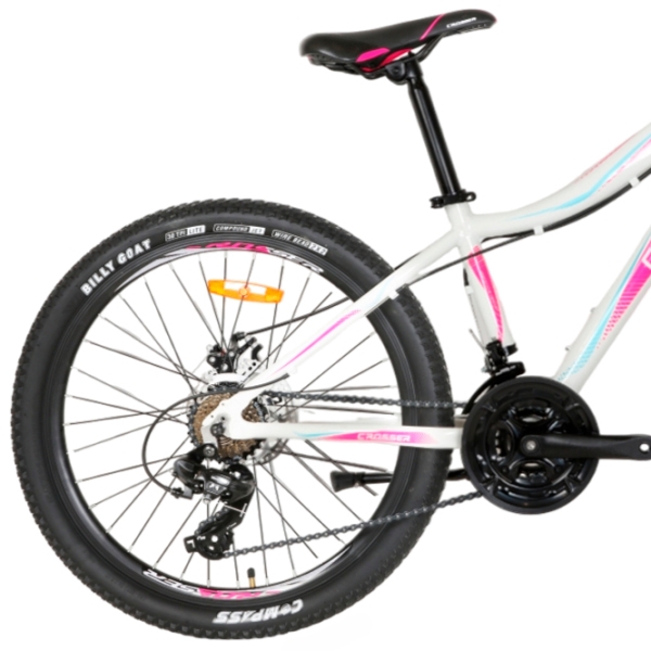 Bicicletă Crosser Sweet 26" 13" White Pink Aluminiu / Pentru adulți photo 2