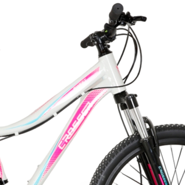 Bicicletă Crosser Sweet 26" 13" White Pink Aluminiu / Pentru adulți photo 3