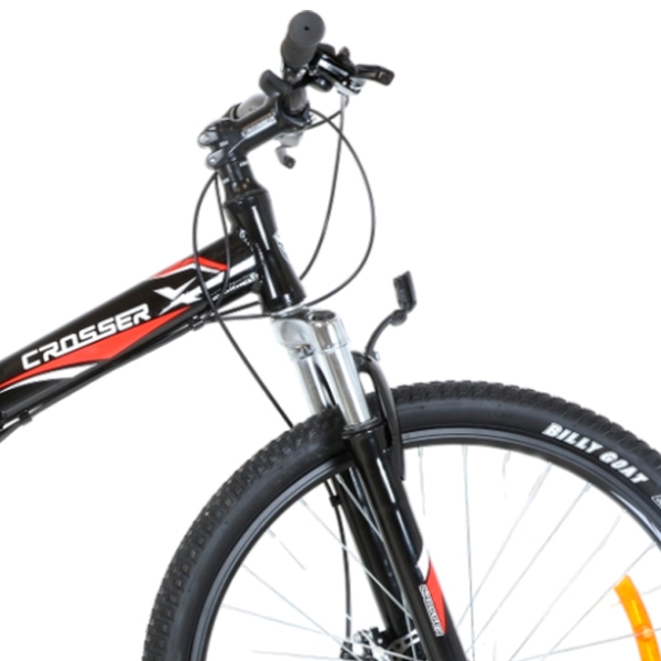 Bicicletă Crosser Dream Folding 26" 17" Black Red Aluminiu / Pentru adulți photo 4
