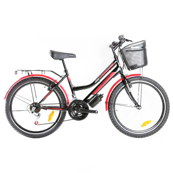 Bicicletă Mustang Sport 26" 16" Black Red Aluminiu / Pentru adulți photo 1