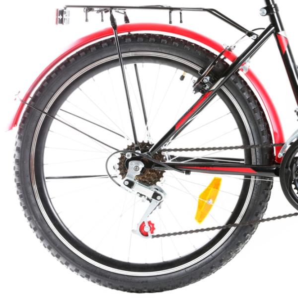 Bicicletă Mustang Sport 26" 16" Black Red Aluminiu / Pentru adulți photo 2