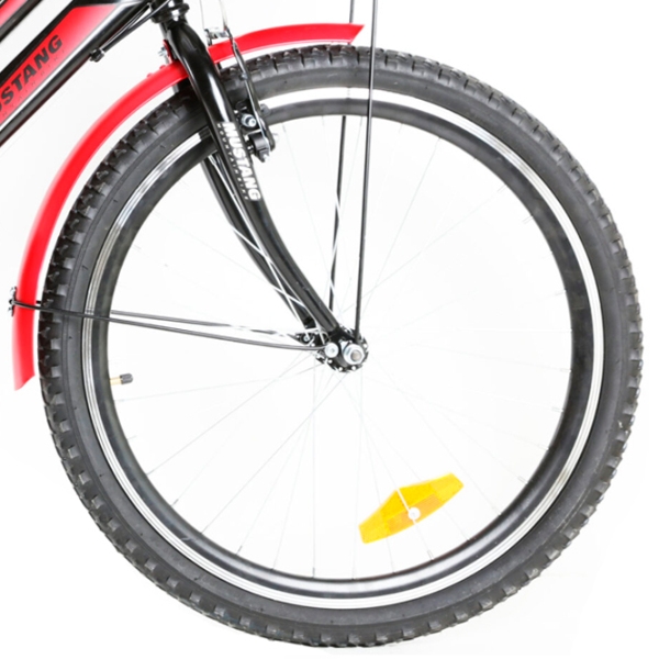 Bicicletă Mustang Sport 26" 16" Black Red Aluminiu / Pentru adulți photo 4