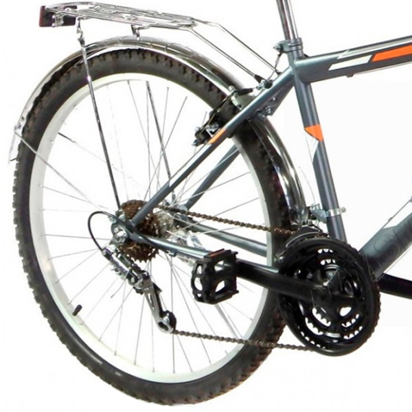 Bicicletă Mustang Sport 26" 16" Gray Orange Aluminiu / Pentru adulți photo 2