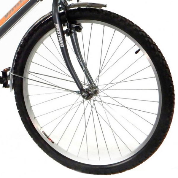 Bicicletă Mustang Sport 26" 16" Gray Orange Aluminiu / Pentru adulți photo 3