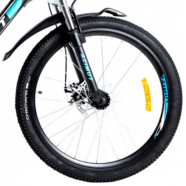 Bicicletă Azimut Stormer Forest 26" 16" Black Blue Oțel / Pentru adulți photo 5