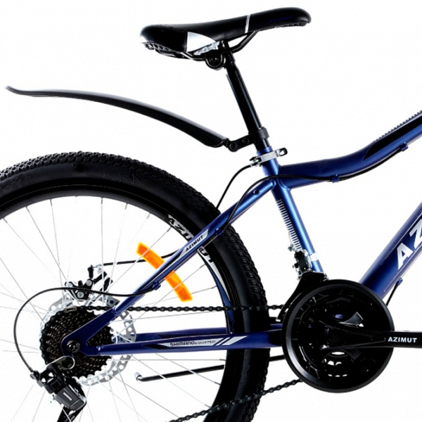 Bicicletă Azimut Stormer Forest 26" 16" Blue Dark Oțel / Pentru adulți photo 3