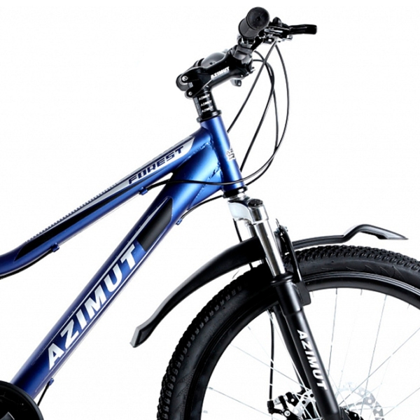 Bicicletă Azimut Stormer Forest 26" 16" Blue Dark Oțel / Pentru adulți photo 4
