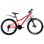 Bicicletă Azimut Stormer Forest 24" 16" Red Black Oțel / Pentru adulți