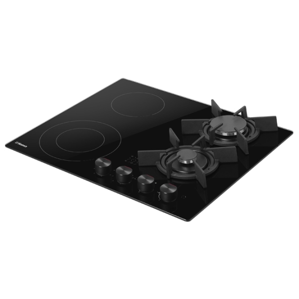 Plită încorporabilă combinată Hansa BHMS61414030 Black photo 2