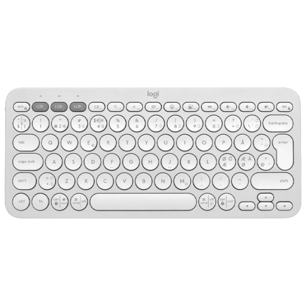 Tastatură Logitech Pebble Keys 2 K380S White Home and Office, Fără fir photo 1