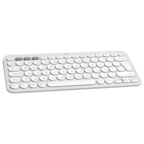 Tastatură Logitech Pebble Keys 2 K380S White Home and Office, Fără fir photo 2