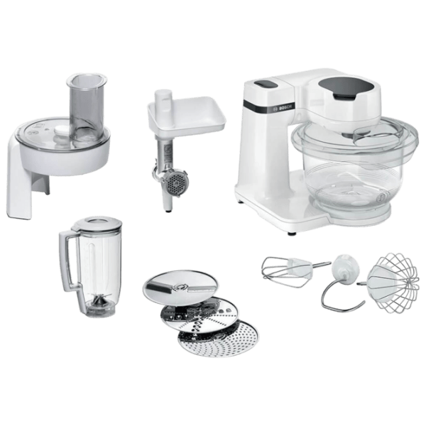 Mașină de bucătărie Bosch MUMS2TW30 White 700 W, Mecanic, Numărul de viteze: 4 photo 1