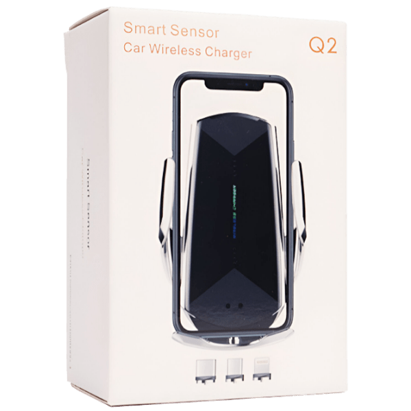 Suport pentru telefon Pigeon Smart Sensor Car Wireless Charge Q2 Black  photo 1