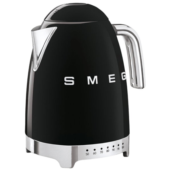 Электрочайник Smeg KLF04BLEU Черный 2400 Вт, 1.7 л, Внутреннее покрытие: Нержавеющая сталь photo 1