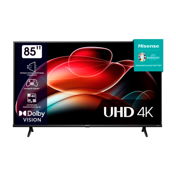 Телевизор Hisense 85A6K Smart TV 4K Черный 85" | DLED | 4K photo 1