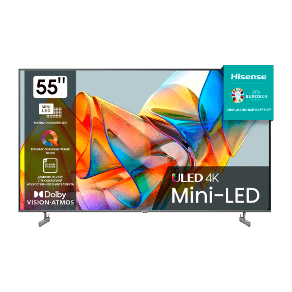 Телевизор Hisense 55U6KQ Smart TV 4K Черный 55" | QLED | 4K photo 1