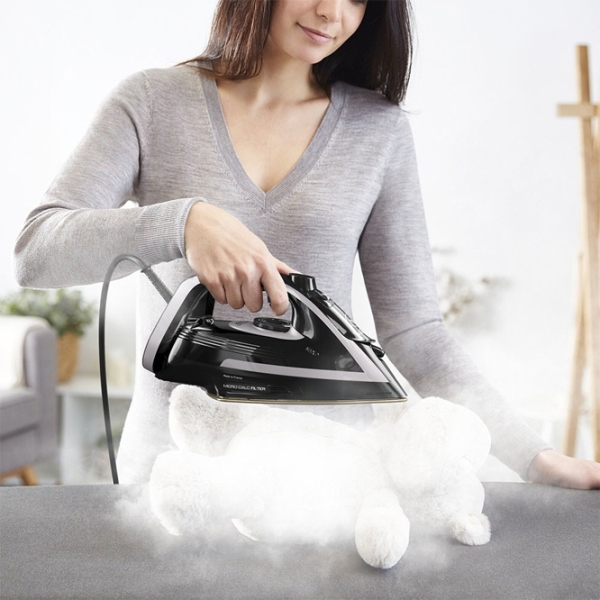 Fier de călcat Tefal FV8062 Black 3000 W, 50 g/min, 0.27 l, Metal photo 4