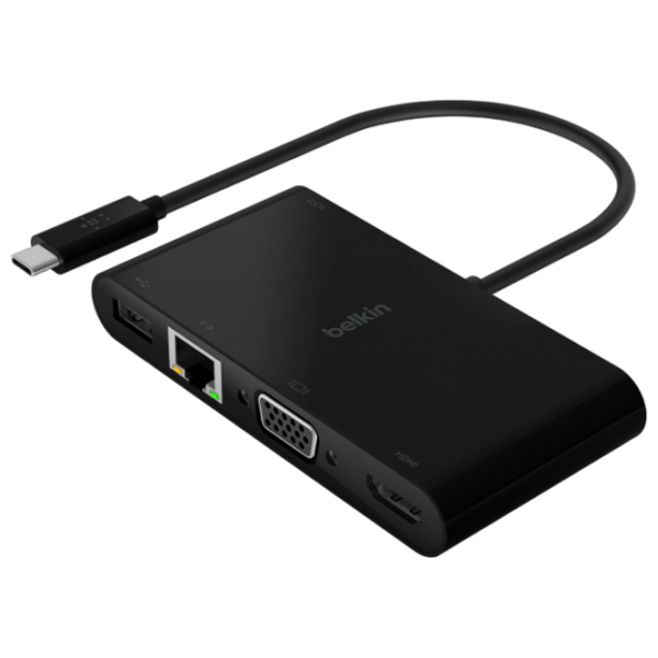 Adaptor Hub Belkin AVC004BT Black USB Type-C photo 1