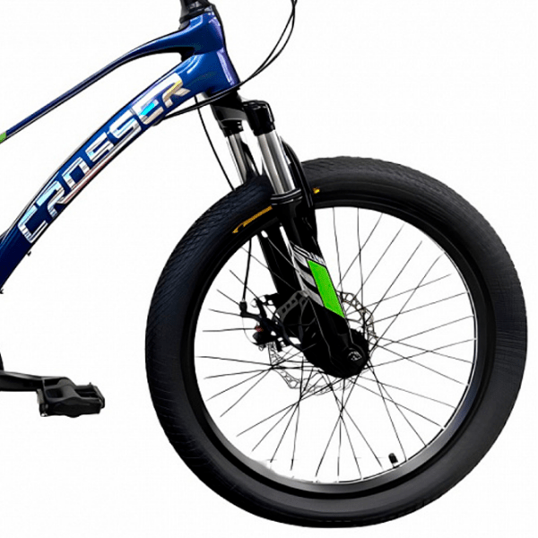 Bicicletă Crosser M-3 20" Blue Dark Aluminiu / Pentru copii photo 4