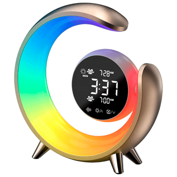 Ночник Desk lamp Double Alarm Clock Серебряный От сети photo 1