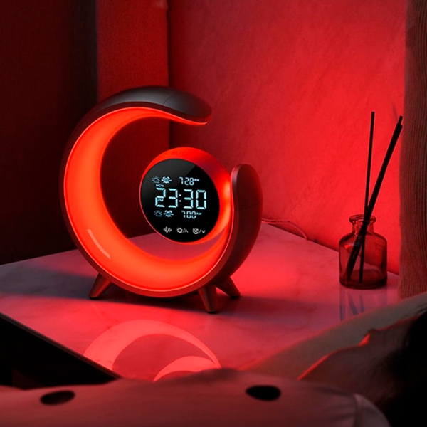 Ночник Desk lamp Double Alarm Clock Серебряный От сети photo 6