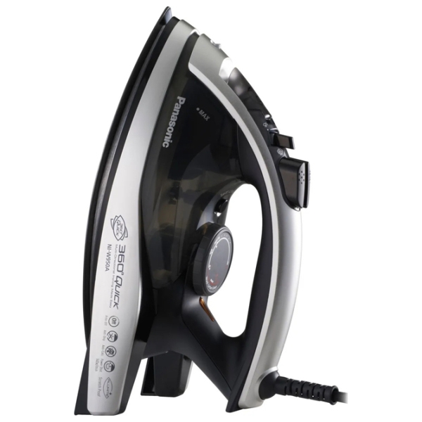 Fier de călcat Panasonic NI-W950ALTW Black 2400 W, 40 g/ min, 0.31 l, Aluminiu photo 2