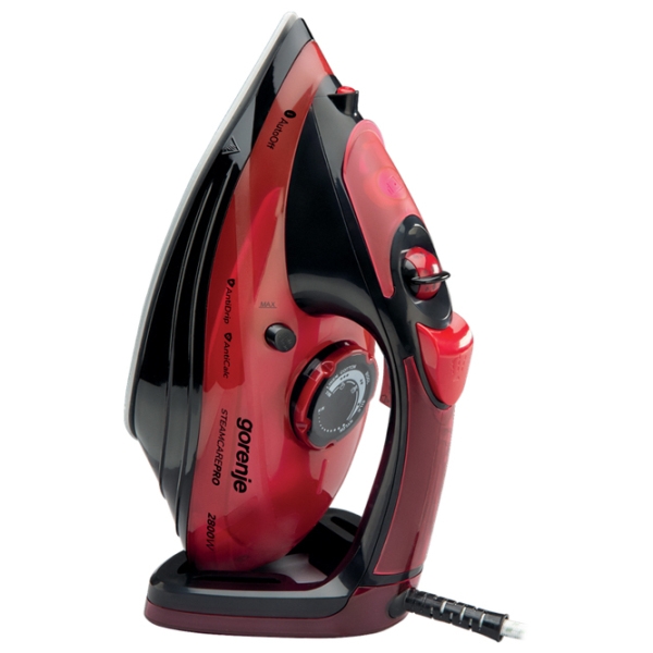 Fier de călcat Gorenje SIH2800BF Red 2800 W, 35 g/ min, 0.35 l, Ceramică photo 2