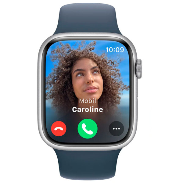 Ceas inteligent Apple Watch Series 9 Silver 1.9" | 45 mm | Oțel inoxidabil/ Silicon| MRPG3 photo 6