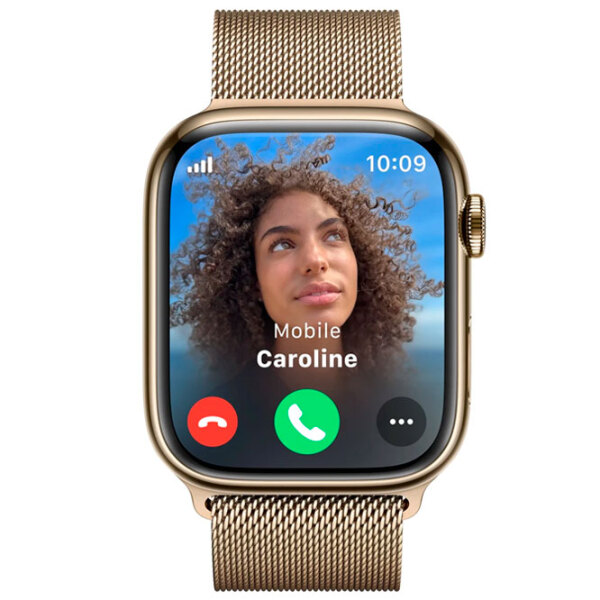 Умные часы Apple Watch Series 9 Золото 1.9" | 45 мм | Нержавеющая сталь/ Нержавеющая сталь| MRPM3 photo 6