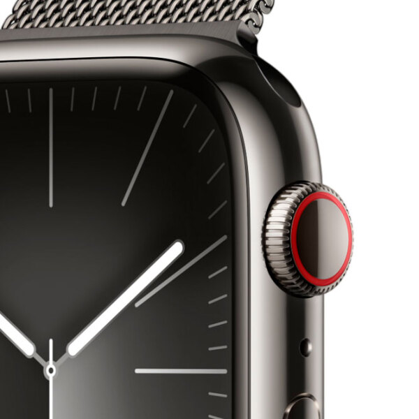 Ceas inteligent Apple Watch Series 9 Graphite 1.9" | 45 mm | Oțel inoxidabil/ Oțel inoxidabil| MRPQ3 photo 8