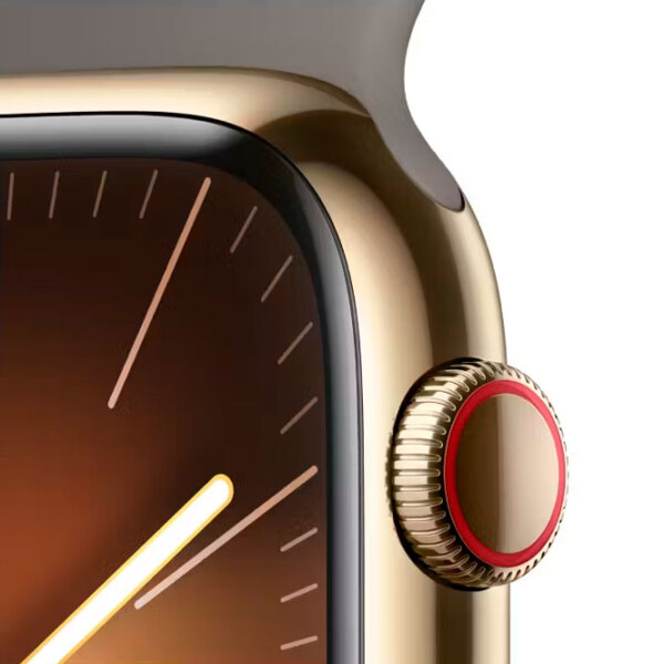 Ceas inteligent Apple Watch Series 9 Gold 1.69" | 41 mm | Oțel inoxidabil/ Silicon| MRJX3 photo 8