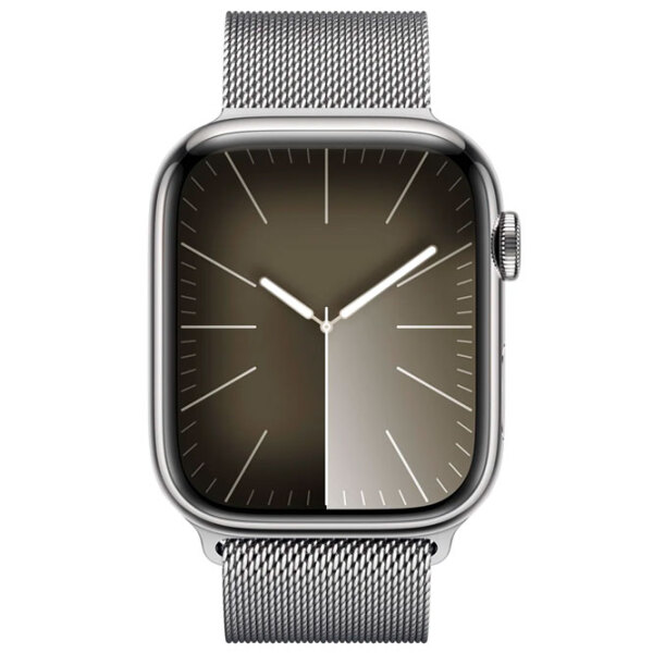Умные часы Apple Watch Series 9 Серебристый 1.69" | 41 мм | Нержавеющая сталь/ Нержавеющая сталь| MRJV3 photo 2