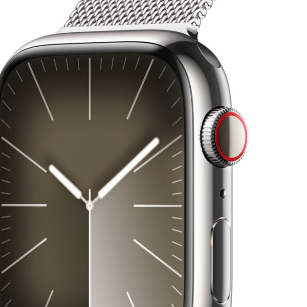 Умные часы Apple Watch Series 9 Серебристый 1.69" | 41 мм | Нержавеющая сталь/ Нержавеющая сталь| MRJV3 photo 7