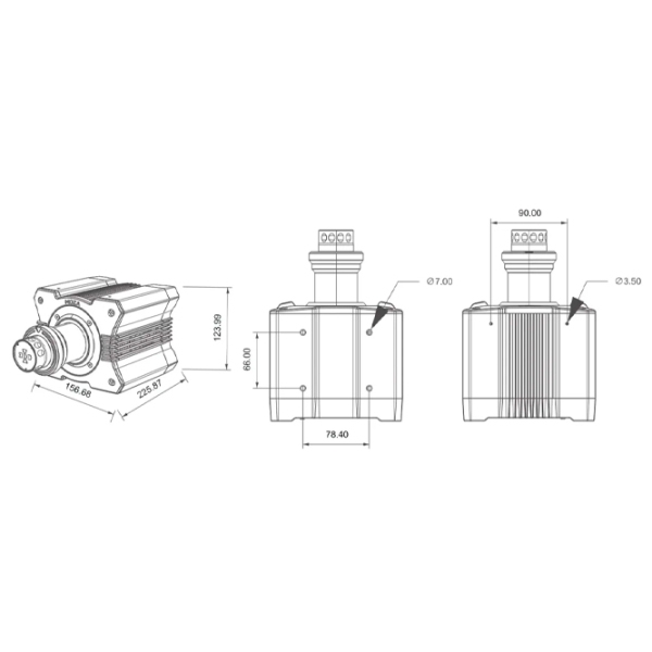 Bază volan Moza Racing R12 Direct Drive Black  photo 5