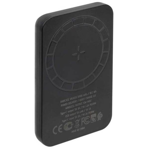 Power Bank 5000 мАч RivaCase VA2603 (15 Вт) Черный  photo 2